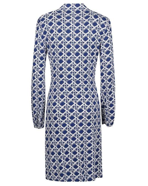 Diane von Furstenberg Blue Mini Dress