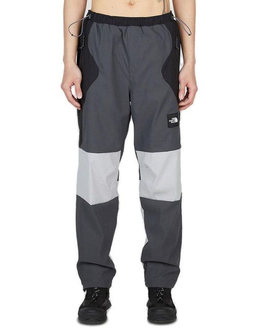 The North Face Blue Color-block Track Pants for men