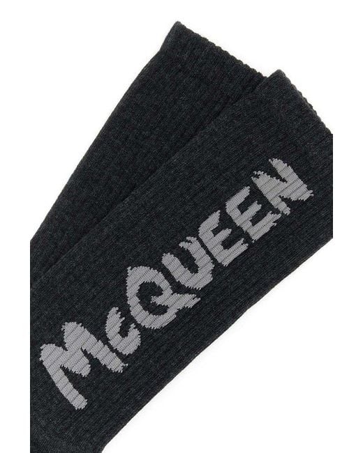 Alexander McQueen Black Socks for men