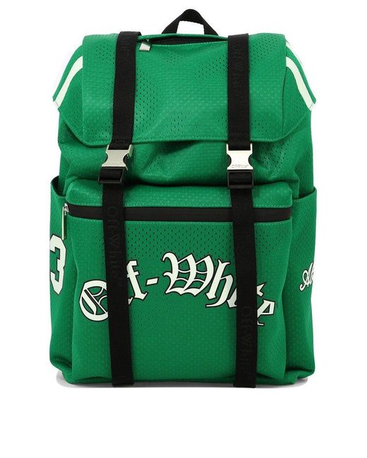 Off-White c/o Virgil Abloh Green Off- "Outdoor" Backpack for men