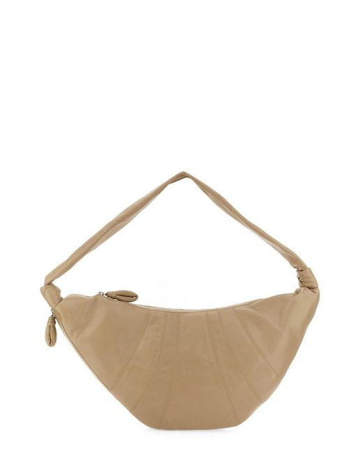Lemaire Leather Croissant Large Shoulder Bag in Beige (Natural) | Lyst