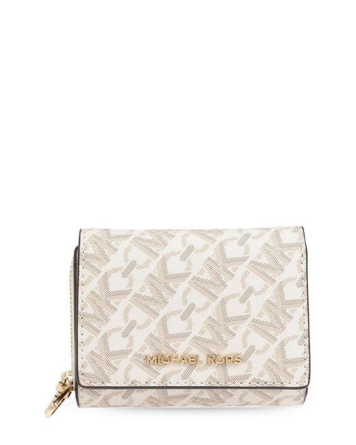 MICHAEL Michael Kors Natural Empire Signature Logo Tri-Fold Wallet