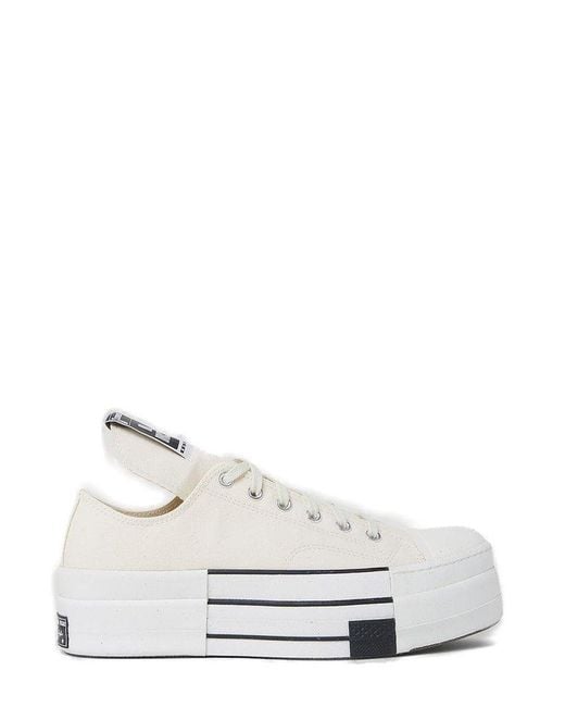 Rick Owens White X Converse Dbl Drkstar Chuck 70 Lace-up Sneakers for men