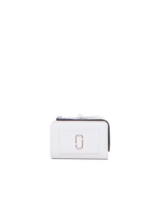 Marc Jacobs White Open-fold Wallet