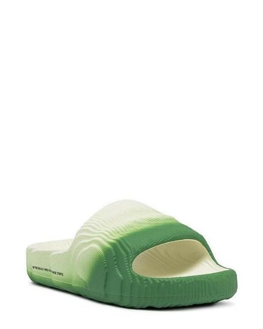 Adidas Originals Green Adilette 22 Slides for men