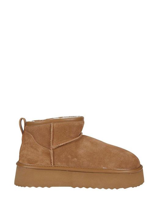 Hoor Brown Vega Platform Ankle Boots