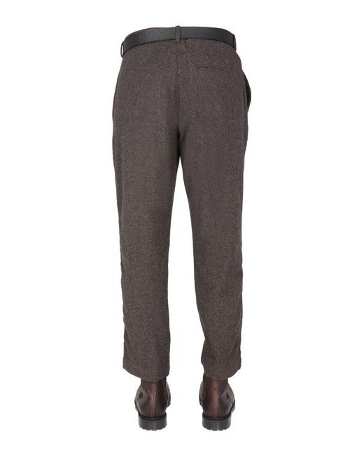 YMC Wool Hand Me Down Trousers in Brown 