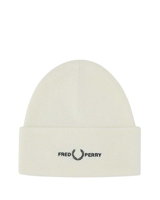 Fred Perry Natural Ivory Acrylic Ble for men