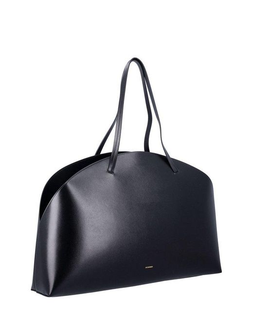 Jil Sander Blue Large Curve Shoulder Bag