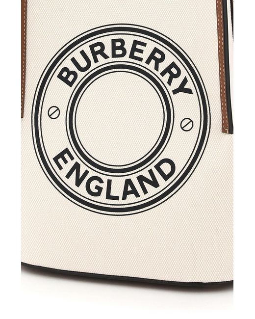 Burberry Small Peggy Logo Graphic Cotton Canvas Bucket Bag, Nordstrom