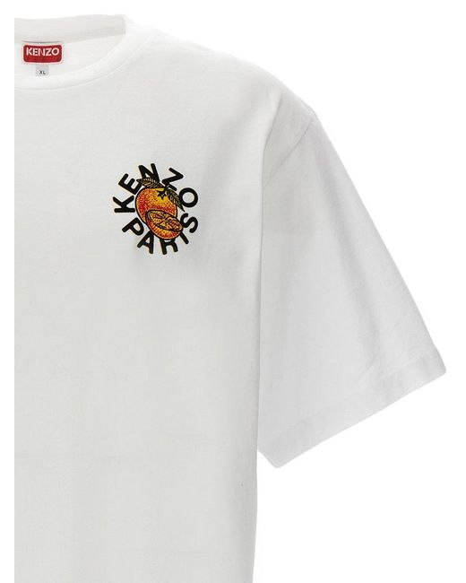KENZO White T-Shirt With Print for men