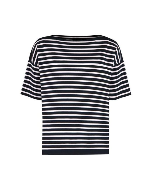 Roberto Collina Black Striped T-shirt