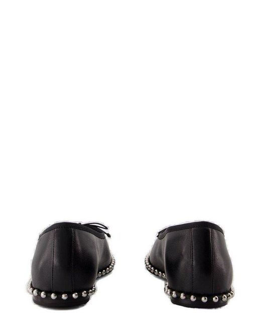 Alexander Wang Black Lina Ballchain Flats