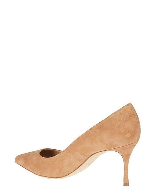 Sergio Rossi Godiva Pointed-toe Pumps in Brown | Lyst Australia