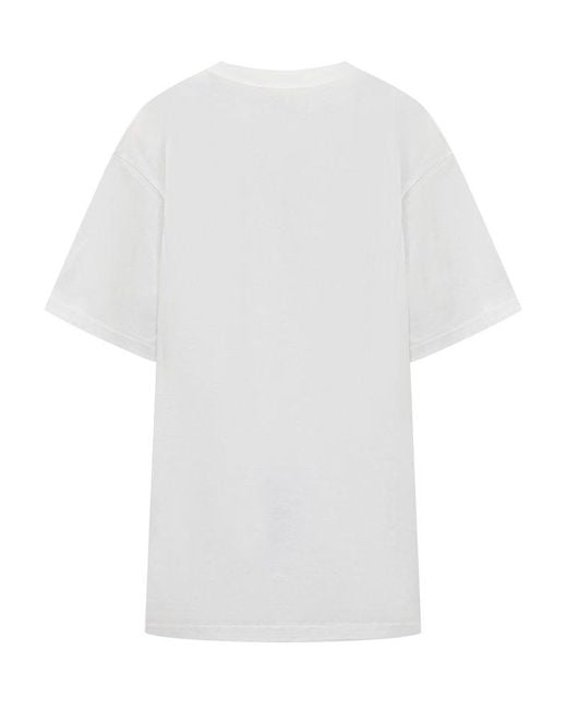 Moschino White T-Shirt With Logo