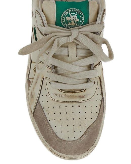 Palm Angels White Logo Patch University Sneakers for men