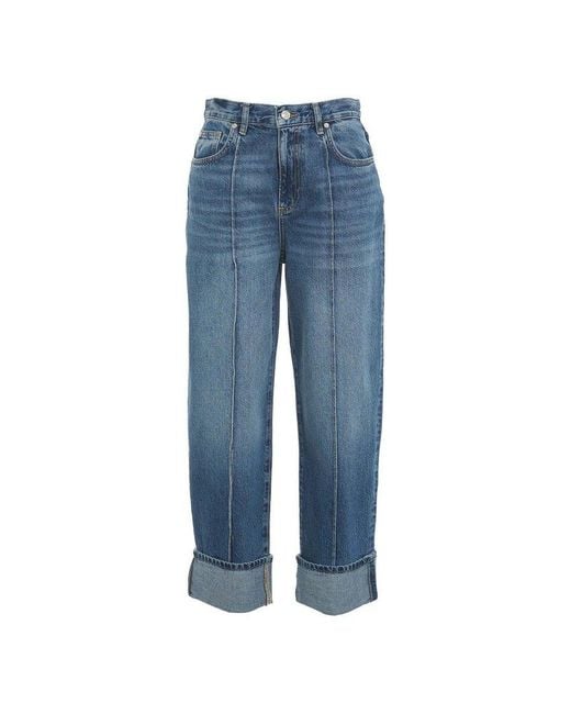 Liu Jo Blue Straight Cropped Jeans