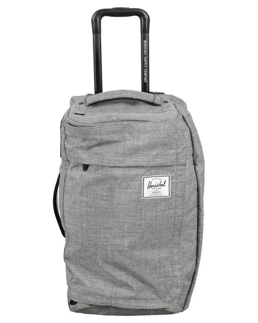 Herschel Supply Co. Gray Logo Patch Rolling Luggage for men