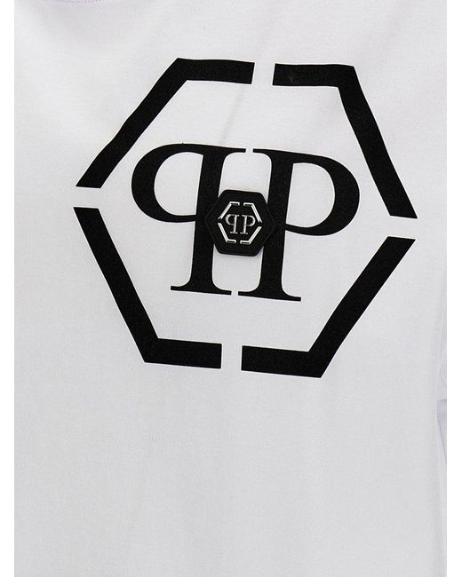 Philipp Plein White Logo T-shirt for men