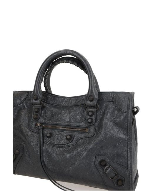 Balenciaga Black Le City Medium Top Handle Bag