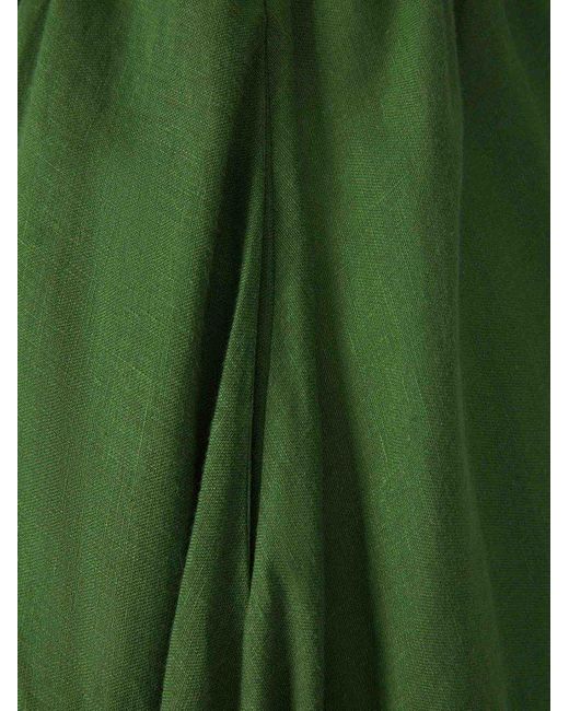 Zimmermann Green Picnic Midi Dress
