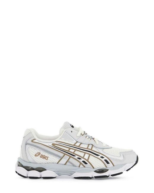Asics White Gel-Nyc 2055 Lace-Up Sneakers