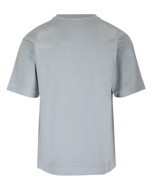 Dries Van Noten Gray Crew-Neck T-Shirt for men