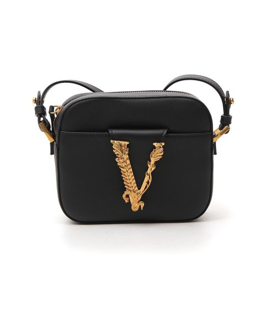 Versace Leather Virtus Camera Bag in Black Save 45 Lyst