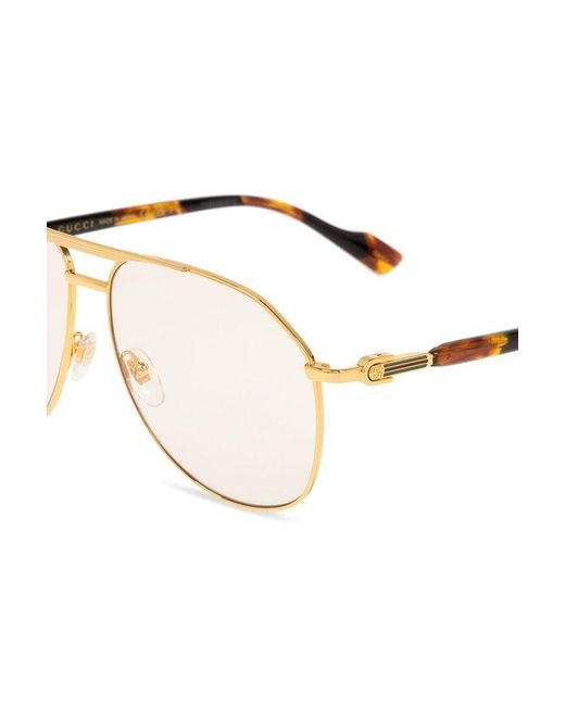 Gucci Metallic Optical Glasses, for men