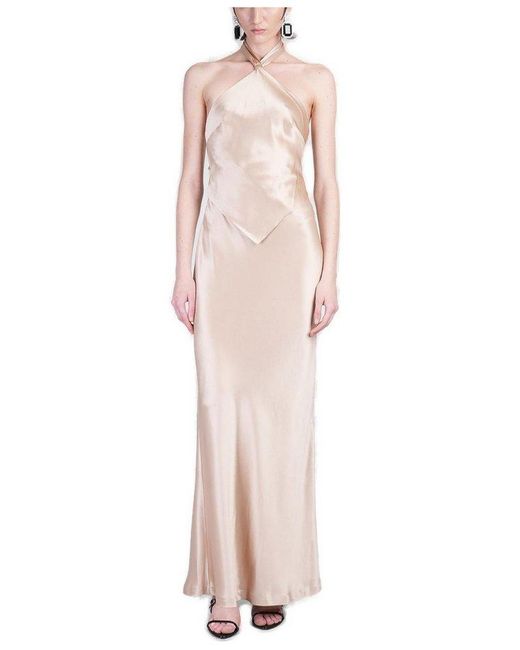 retroféte Pink Ester Halterneck Dress