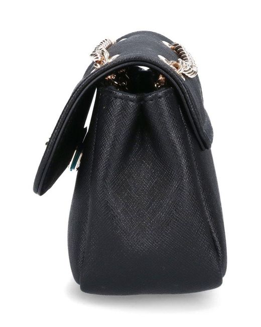 Vivienne Westwood Black Small Crossbody Bag With Orb Logo