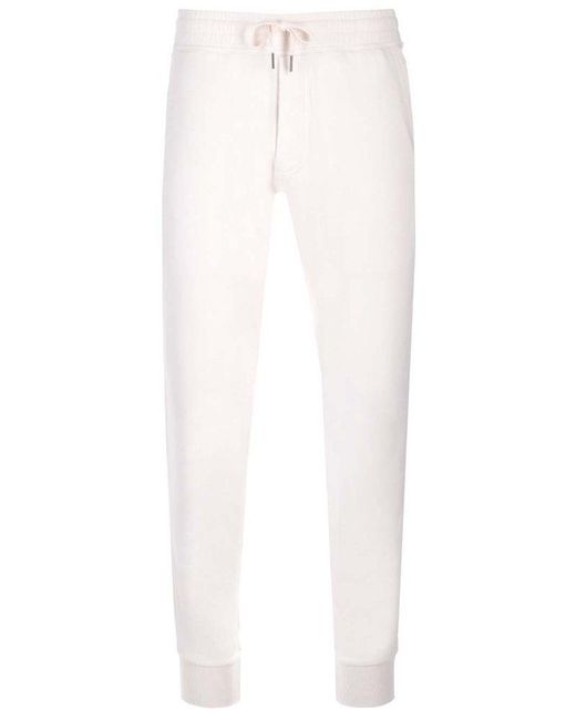 Tom Ford White Tapered Leg Drawstring Track Pants for men