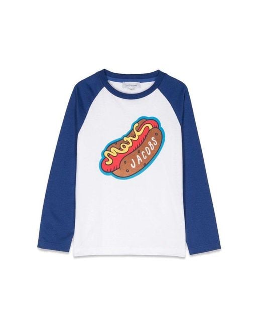 Marc Jacobs Blue Hot Dog Graphic Tee for men