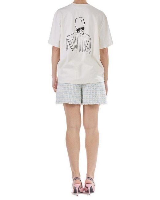 Karl Lagerfeld White Kl X Jore Parra Oversized T-Shirt