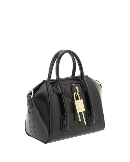 Givenchy Black Antigona Toy Lock Top Handle Bag