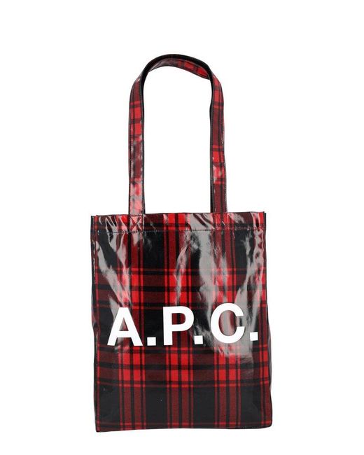 A.P.C. Red Lou Tote Bag