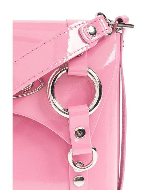 Vivienne Westwood Pink Patent 'kim' Shoulder Bag,