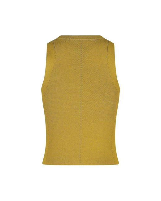 DIESEL 'm-onerva-top' Top With Logo in Yellow | Lyst
