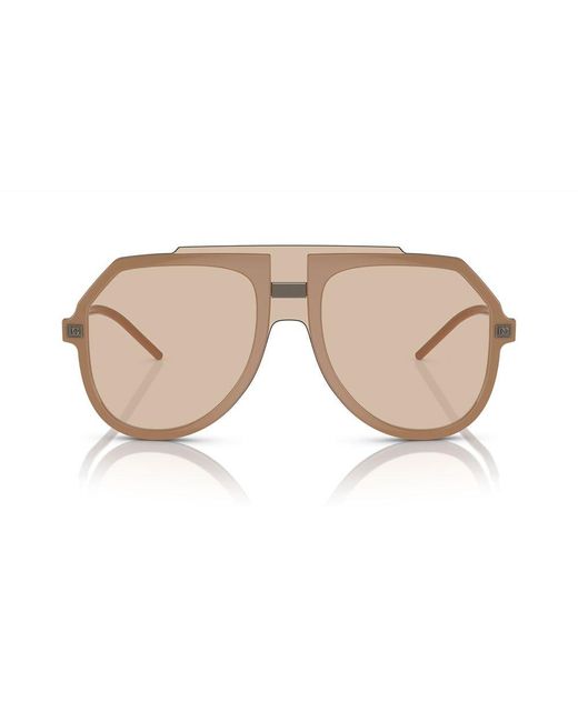 Dolce & Gabbana Natural Aviator Sunglasses