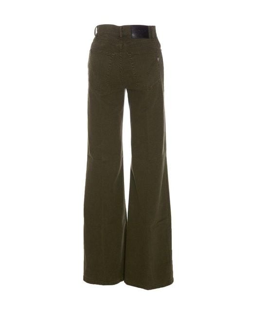 Dondup Green Flared Jeans