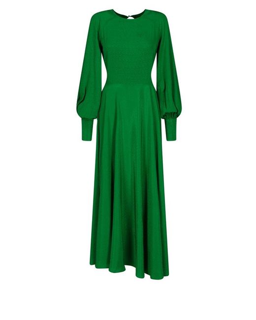 ROTATE BIRGER CHRISTENSEN Green Mary Maxi Dress