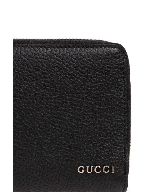 Gucci Black Monogrammed Wallet, for men