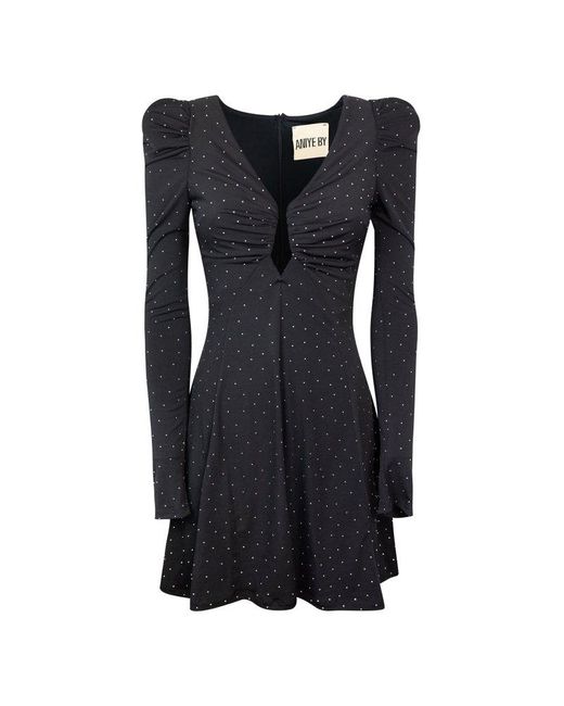 Aniye By Embellished Flared Dress in Black | Lyst