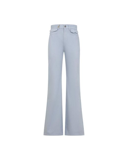 Chloé Blue High-Waisted Flared Jeans