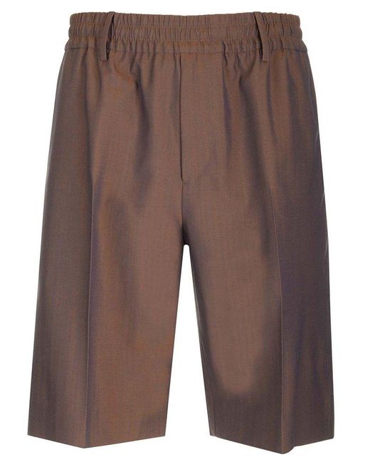 Burberry Brown Tailored Bermuda Shorts for men