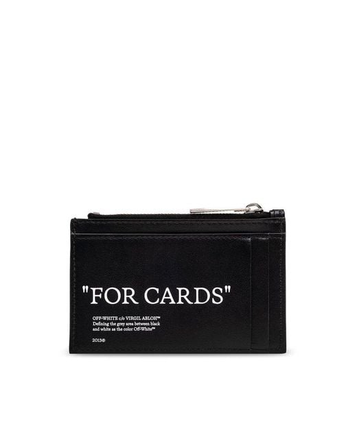 Off-White c/o Virgil Abloh Black Off- / Zipped Card Case for men