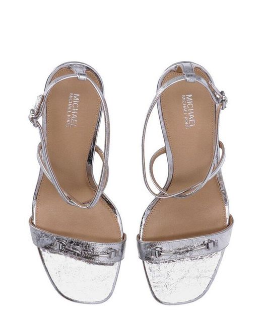 Michael Kors Michael Lena Metallic Effect Sandals | Lyst UK
