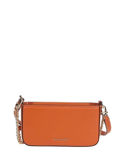 MICHAEL Michael Kors Brown Bryant Small Pebbled Convertible Pouch