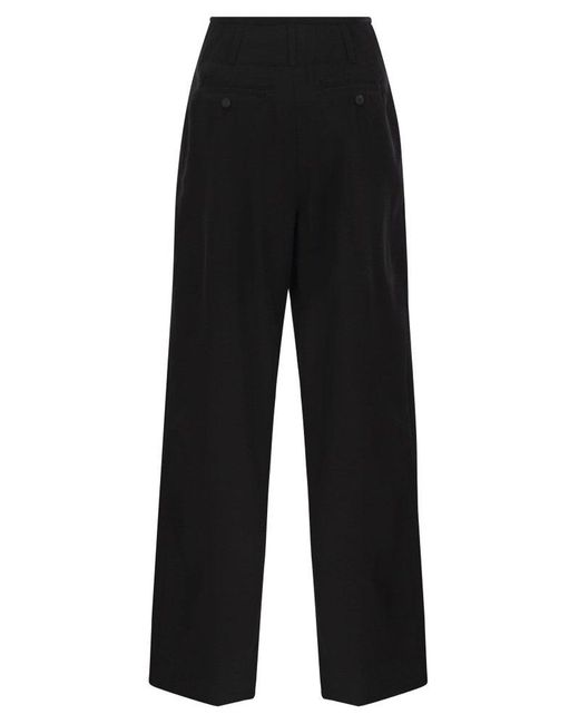 Weekend by Maxmara Black Dingey Loose Fitting Trousers