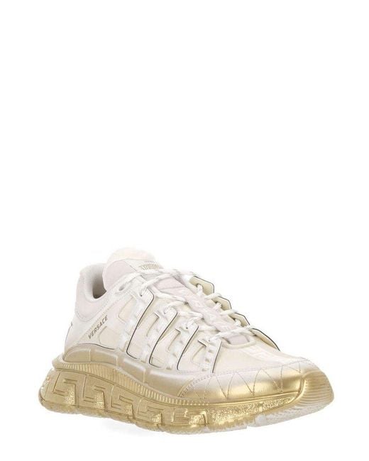 Versace White Trigreca Lace-up Sneakers for men